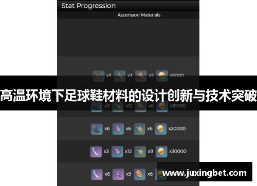 高温环境下足球鞋材料的设计创新与技术突破